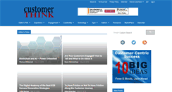 Desktop Screenshot of customerthink.com