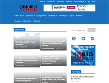 Tablet Screenshot of customerthink.com